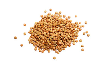 Nutritious brown lentils rich in protein.