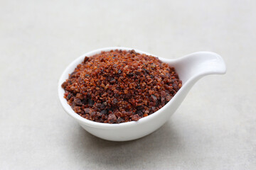 Black Himalayan salt, rock salt granules