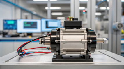 Renewable energy storage solutions motor in laboratory environment with advanced technology and precision engineering for sustainable power