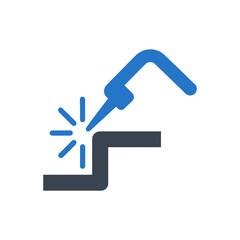 Torch Cutting Metal Icon