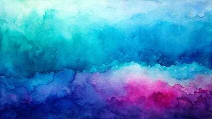 Obraz premium Vibrant abstract watercolor splash with blue and pink hues