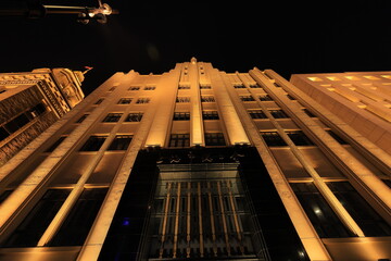 Waterfront colonial style buildings Located in The Bund (Waitan) Shanghai, China.