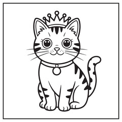 Stress Relief Cat Coloring Pages