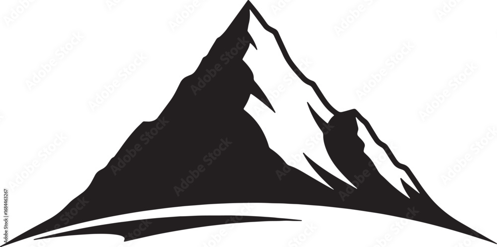 Aufkleber abstract geometric shapes and lines vector design with a distinctive silhouette effect
