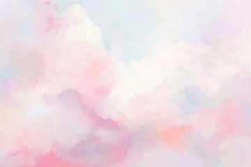 Pastel cloudscape, soft hues, dreamy atmosphere