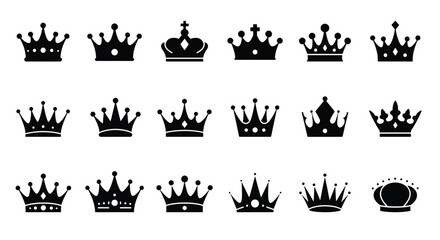 Collection of Royal Crown Silhouettes.