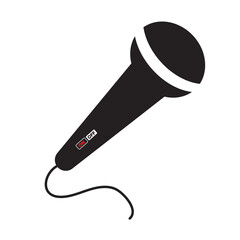 microphone on white background