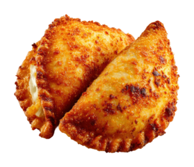 Fried empanadas cooking process kitchen food home isolated on transparent background