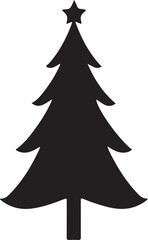 Fototapeta premium Christmas Tree Silhouette