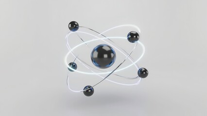 Abstract representation of an atom