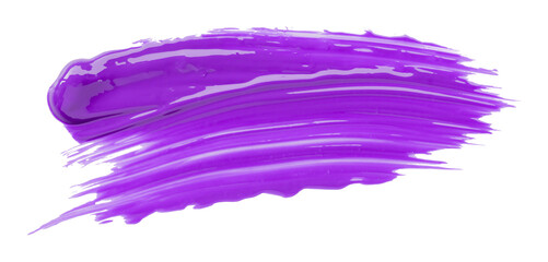 Purple watercolor brush isolated on transparent background