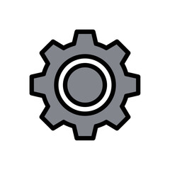 Obraz premium Modern mechanical cogwheel illustration showcasing a gear's inner workings and structure