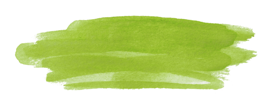 green watercolor background. Artistic hand paint. Isolated on transparent background. - Powered by Adobe