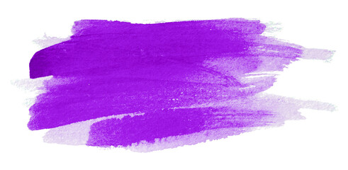 purple watercolor background. Artistic hand paint. Isolated on transparent background.