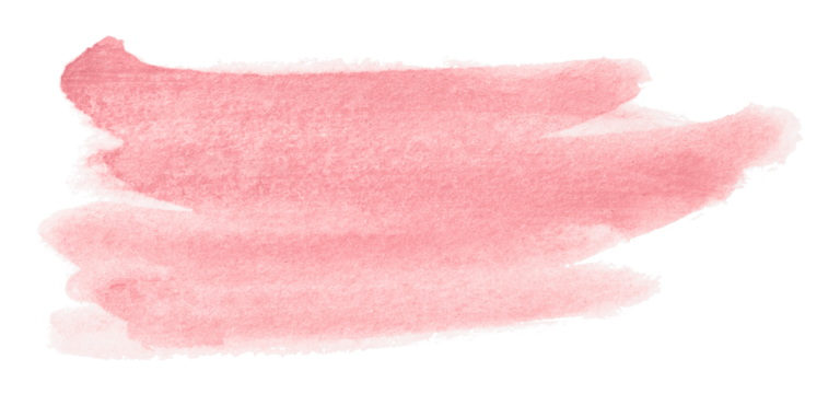 pink watercolor background. Artistic hand paint. Isolated on transparent background.