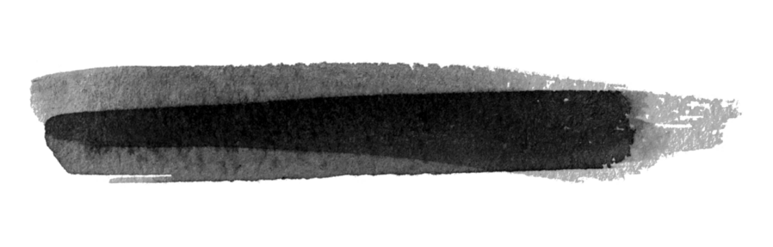 black watercolor background. Artistic hand paint. Isolated on transparent background.