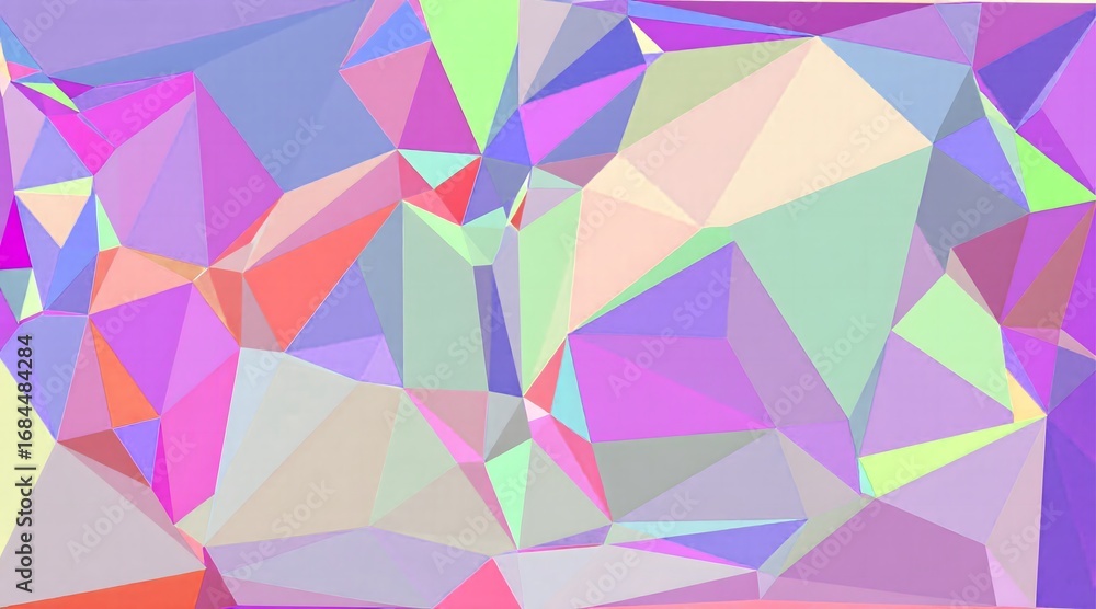 Poster abstract geometric background with pastel colors creating a modern design,low poly gradient backgrou