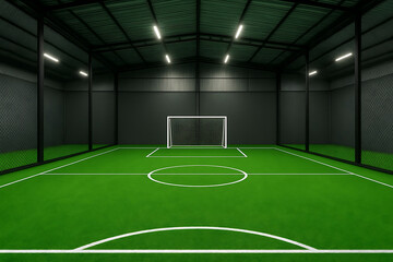 empty soccer field