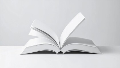 Open Book A Blank Canvas of Knowledge, Ideas, and Stories Waiting to be Written, Read, and Shared; Inspiring Creativity, Learning, and Exploration Through the Power of Literature