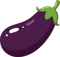 Simple Cartoon Eggplant