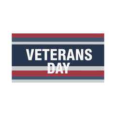 Honoring service: Patriotic stripes symbolize remembrance of veterans' dedication