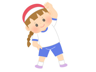 運動会_体操_女の子