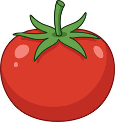 Simple Cartoon Tomato