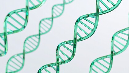 DNA helix background. Glass DNA. Transparent DNA helix. Scientific background with helix. Gene.  Science. Genetic background. Molecule.