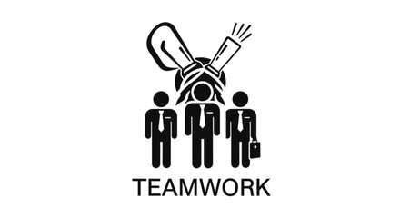 Teamwork collaboration business partnership success together strategy idea innovation corporate achievement goal