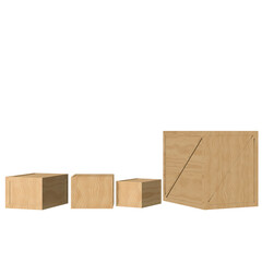 Packaging wood box