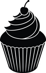 cupcake dessert sweet food vector