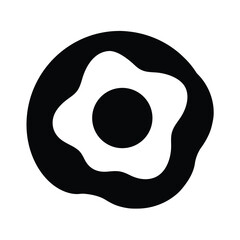 fried egg cooking breakfast icon