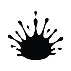 water drops splash silhouette illustration