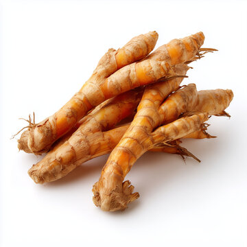 fingerroot Chinese ginger on white background