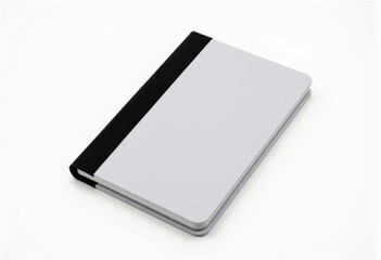 Minimalistic Hardcover White Notebook with Black Spine for Writing and Sketching Ideal for Students, Professionals, and Creative Individuals