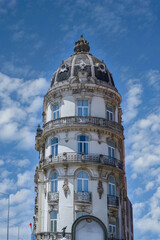 Coimbra, beautiful city in Portugal, typical houses in the historical center
