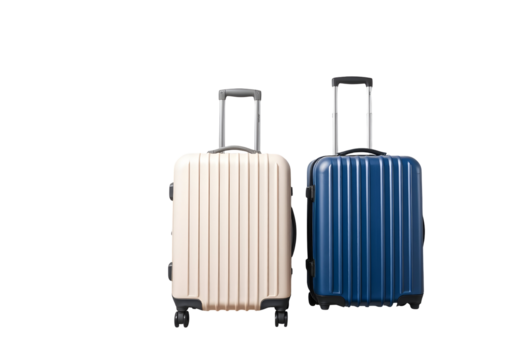 Two Carry-on Luggage Suitcases with Telescopic Handles