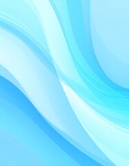 Naklejka premium A light-blue abstract design with flowing, overlapping lines creates a tranquil and serene visual effect.