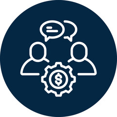 Communication icon for business, website, application, printing, document, poster design, etc