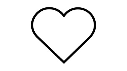 Love symbol illustration digital art minimalist style creative design heart shape concept