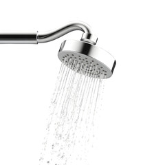 Shiny Chrome Shower Head with Water Jets
