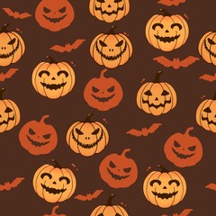 halloween seamless pattern