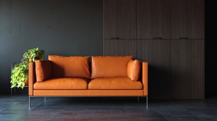 cabinet,residential,sofa,domestic,living,furniture,comfort,wall,design,art,decor,style,plants,interior,home,space,modern,aesthetic,contemporary,room