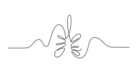 Continuous line drawing of human lungs, simple vector art illustration medical design, minimal