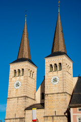 Fototapeta premium Collegiate Church of St Peter and St John the Baptist in Berchtesgaden - Germany