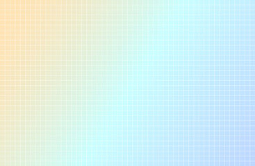 ドット絵 パステルカラーグラデーション背景 オレンジ・水色・青〜Pixel art pastel color gradient background orange, light blue, blue〜