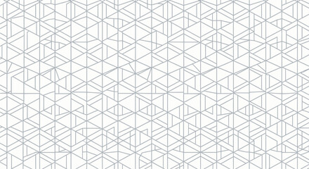 Fototapeta premium Delicate interweaving of silver geometric lines in a harmonious abstract pattern