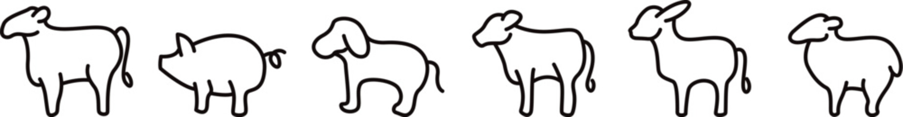 Animal line icons. Pixel perfect. Editable stroke.
Animal Line Icon Set Animals Editable Stroke Line Icons, vector illustration.