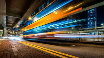 Obraz premium commute,transit,traffic,vehicle,speed,transportation,motion,abstract,architecture,street,energy,design,city,technology,future,concept,movement,urban,innovation,dynamic