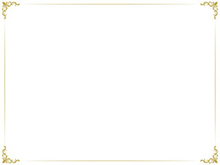 清楚なアンティークフレーム〜ゴールド〜